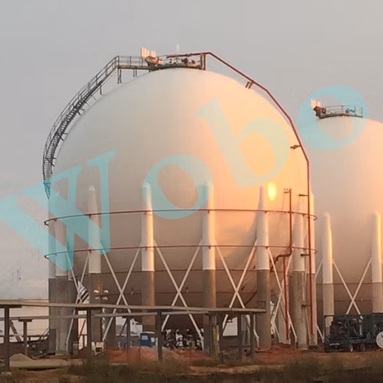 Serbatoio criogenico sferico ASME GNL da 200 a 5000 m3